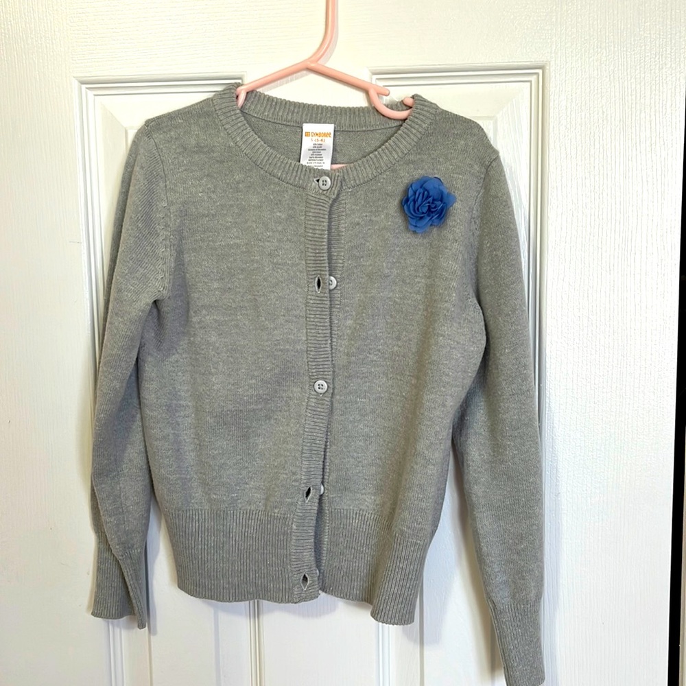 Girls grey cardigan
